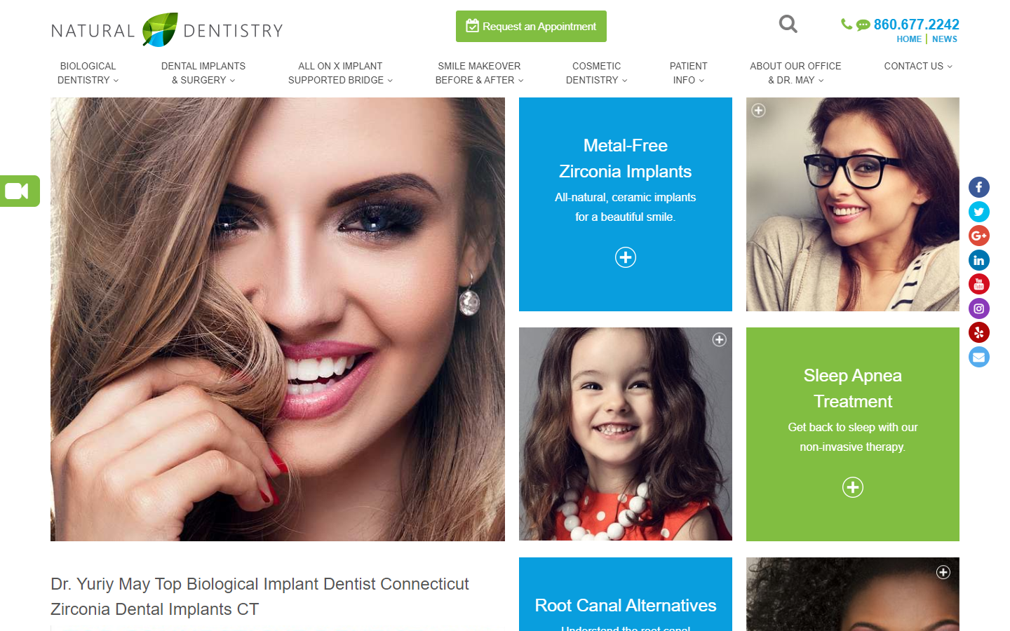 Website of Natural Dentistry