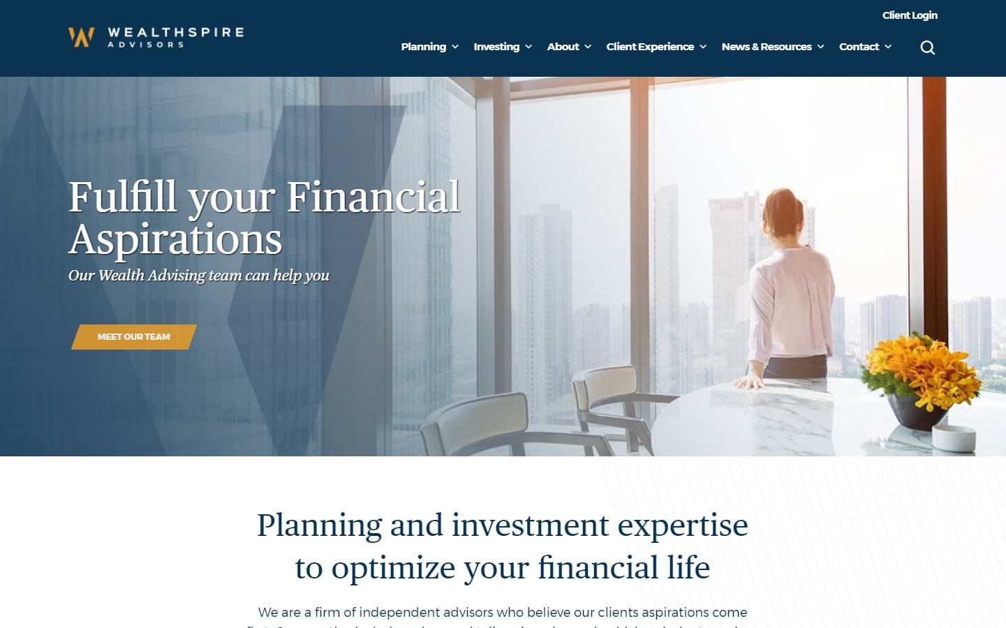 financial advisors websites