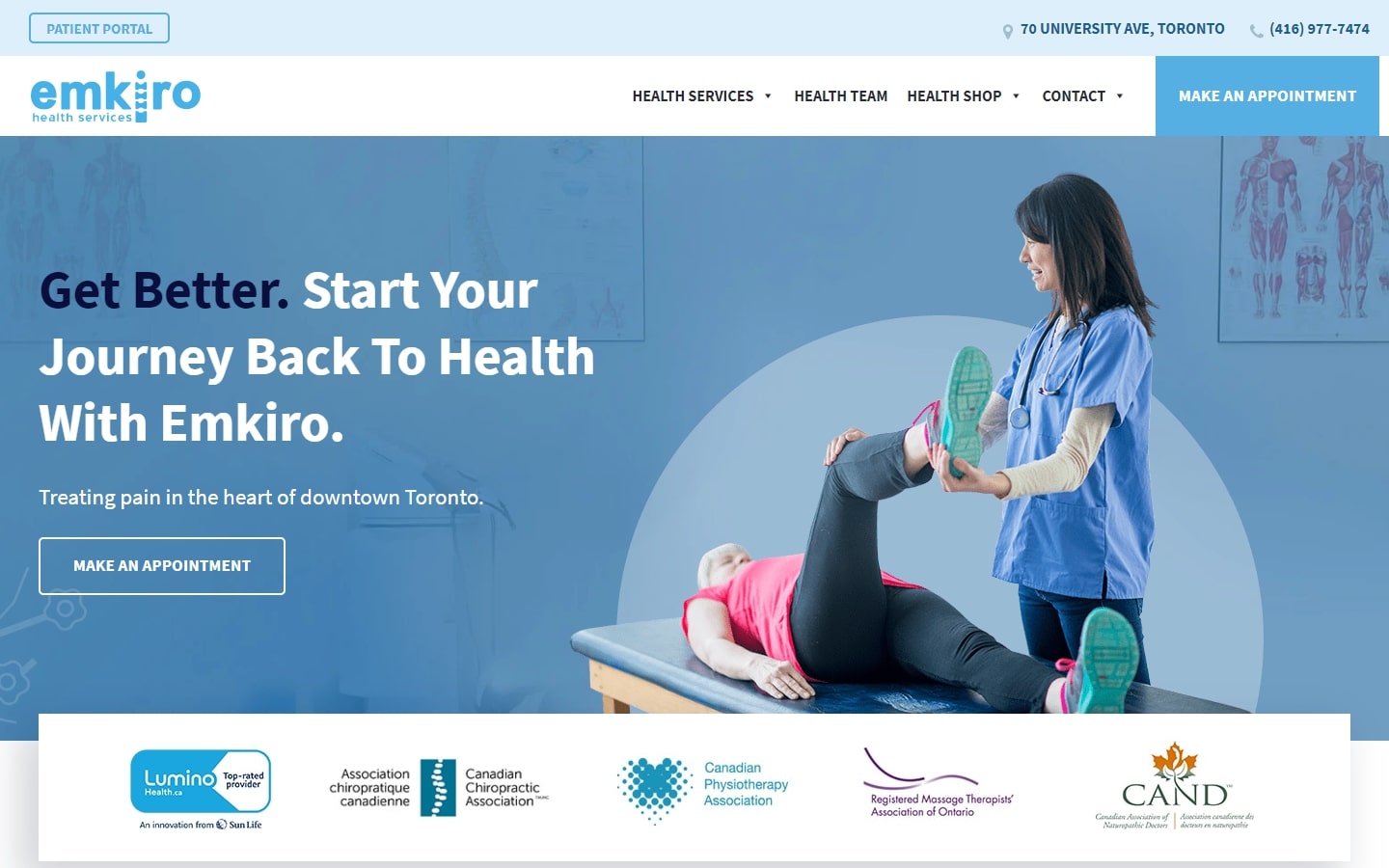 medical practice web design