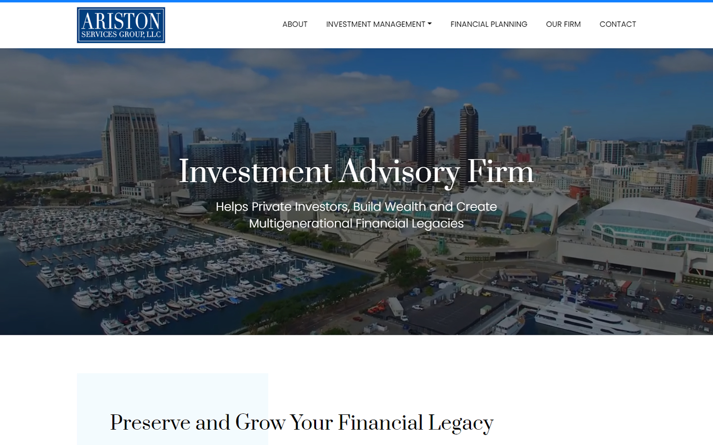 financial advisor websites