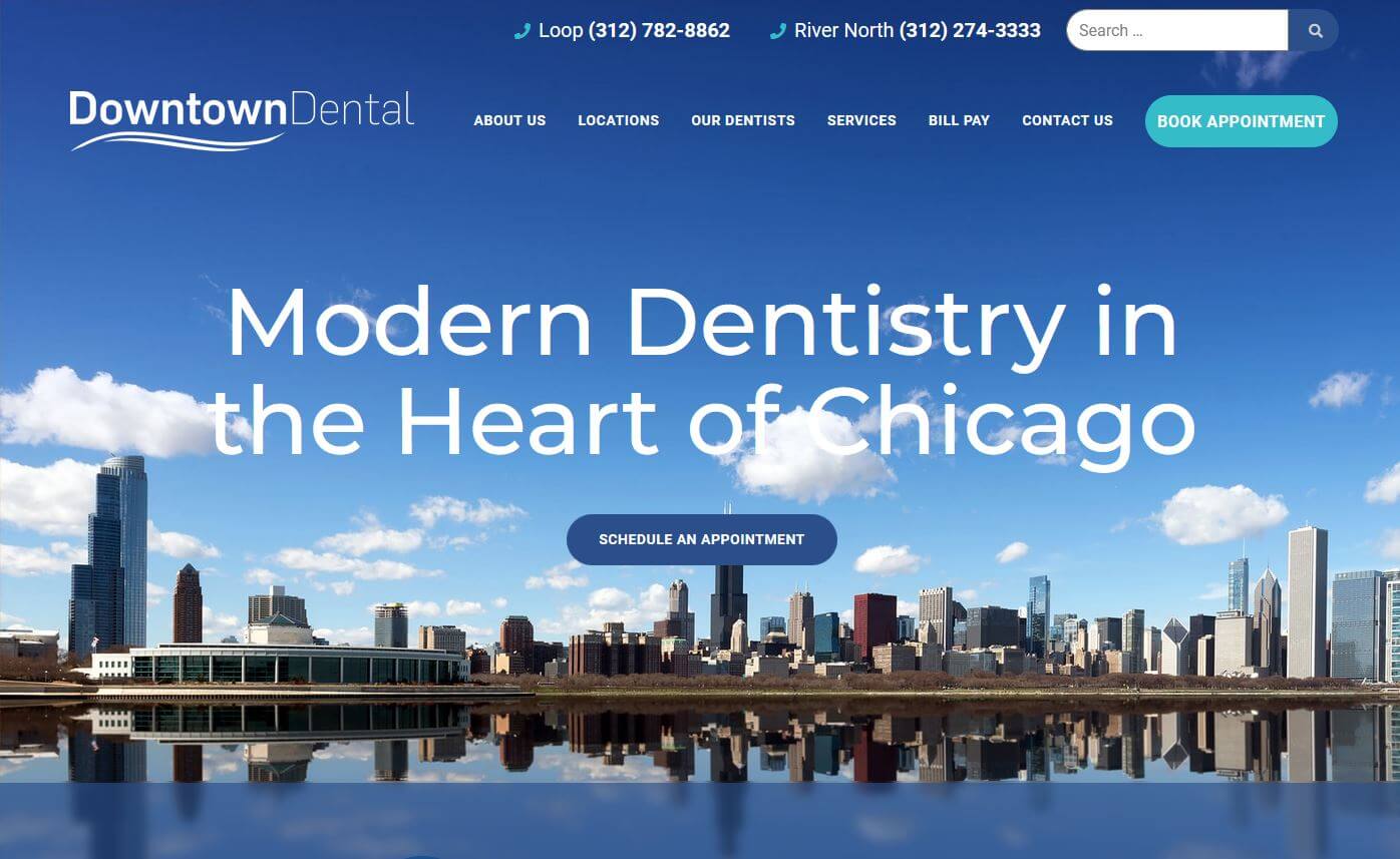 modern dental website