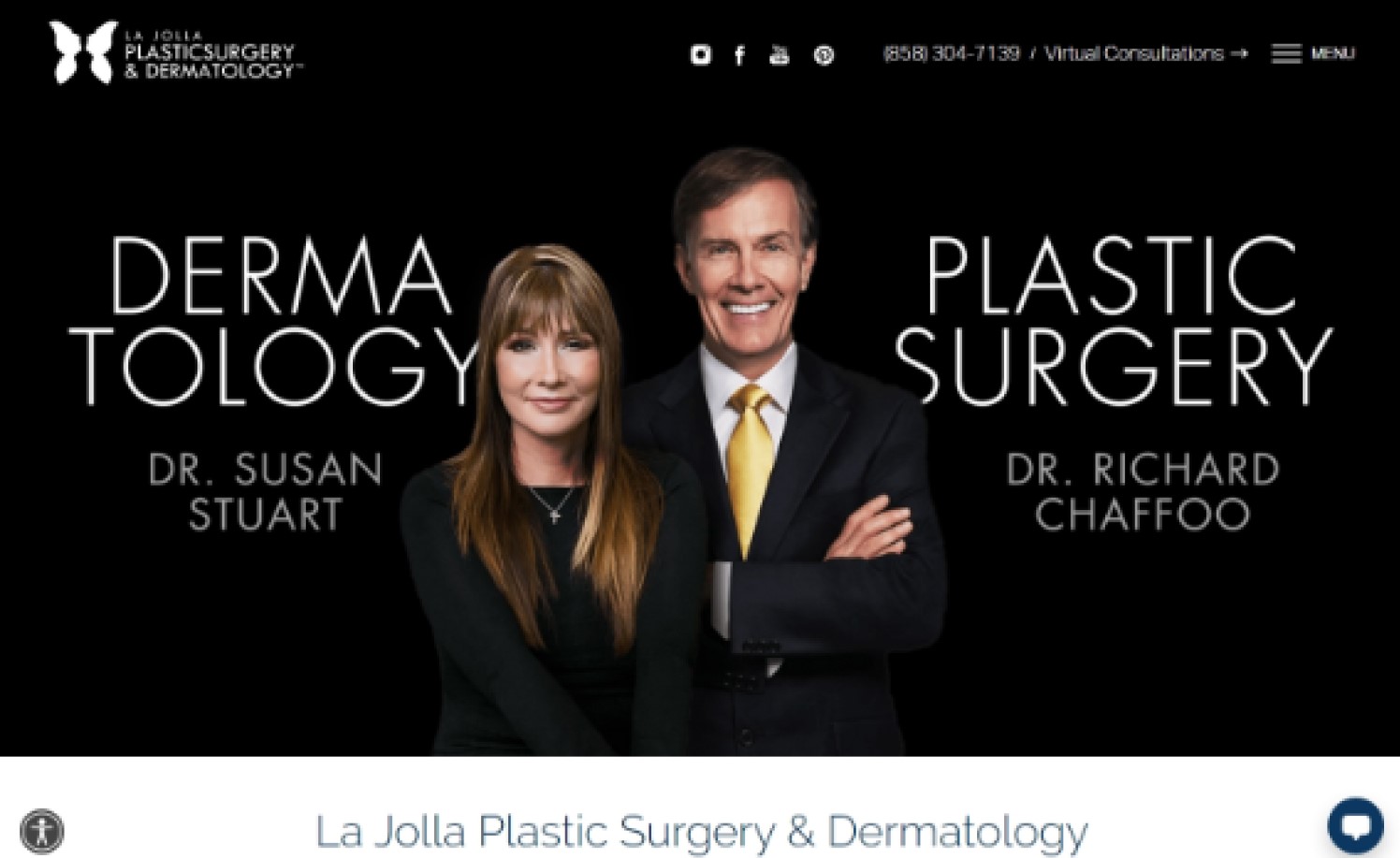 Website of La Jolla Skin