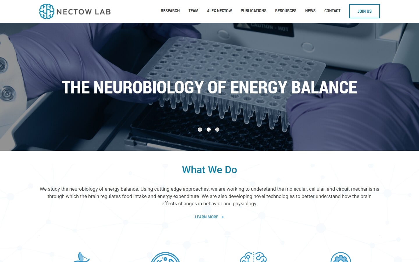 great biotechnology site design