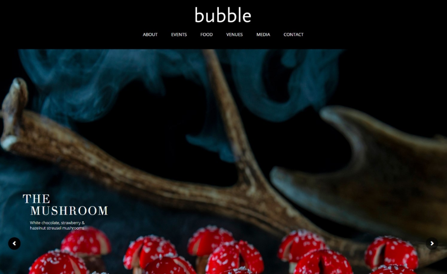 catering websites inspiration