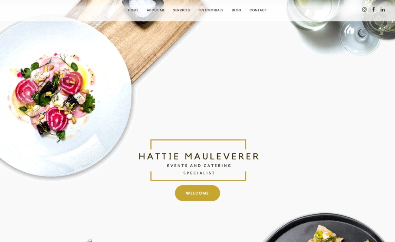 catering business website