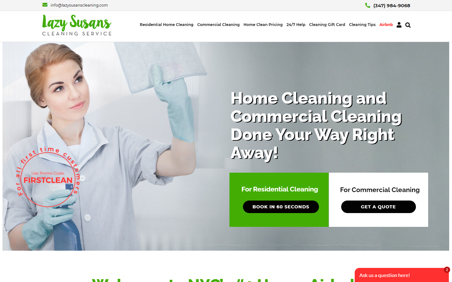 better cleaning web sites example