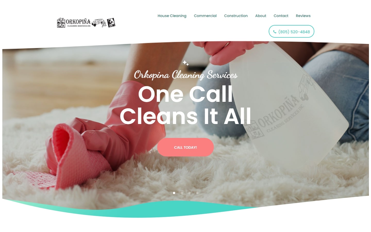 cleaning services website examples