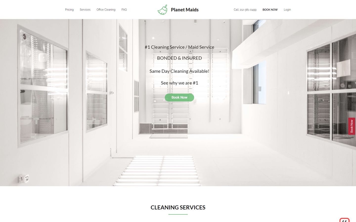 cleaning service website
