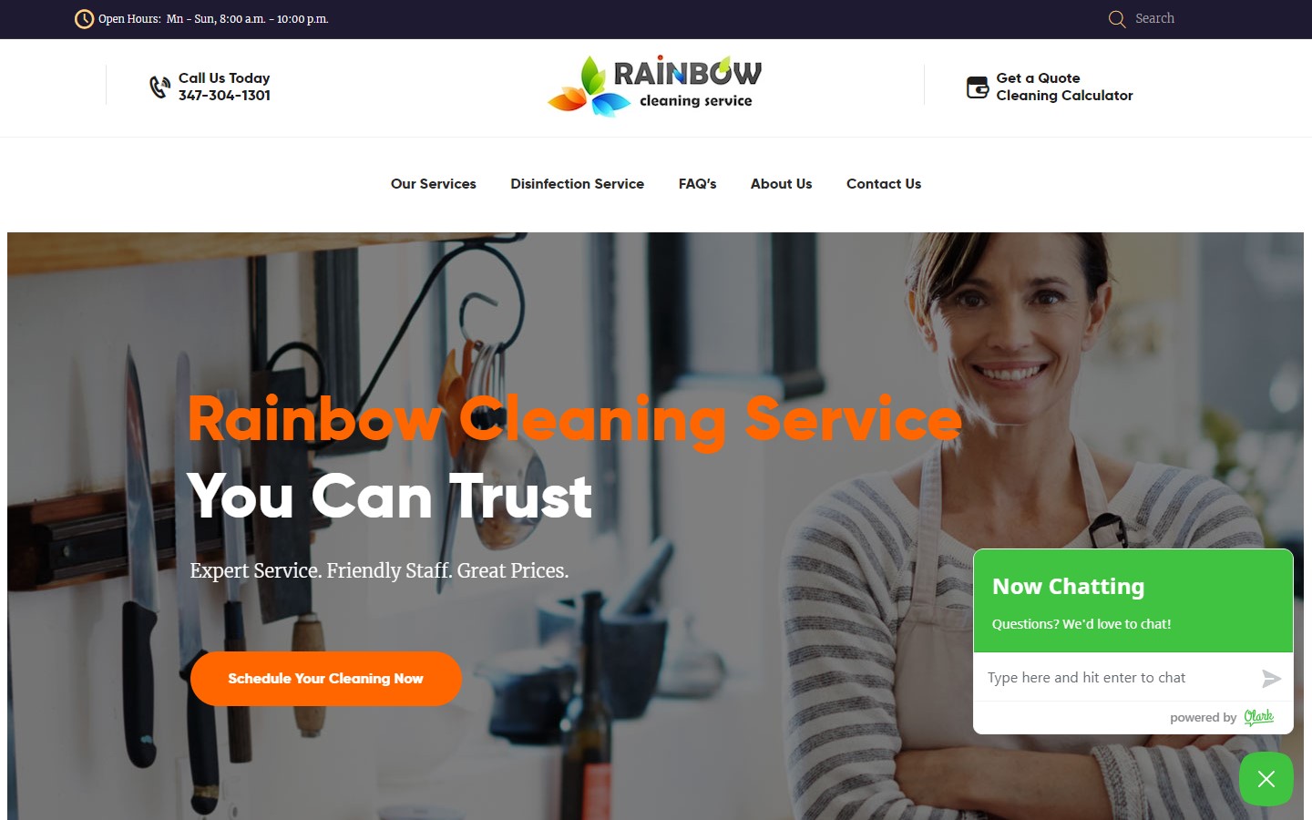 cleaning business websites