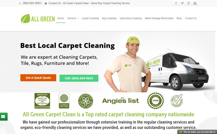 Carpet Cleaning Websites