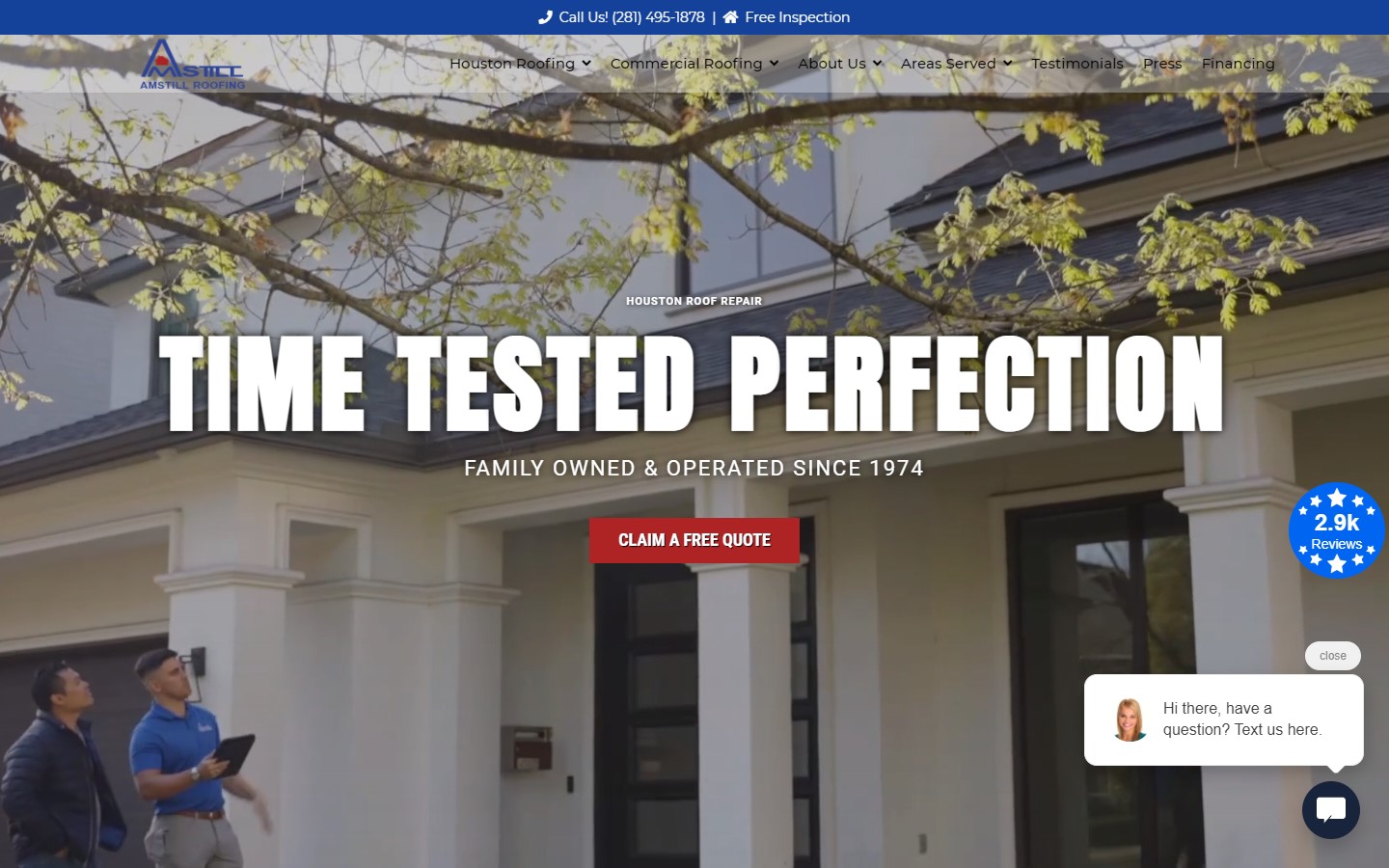 best looking roofing websites