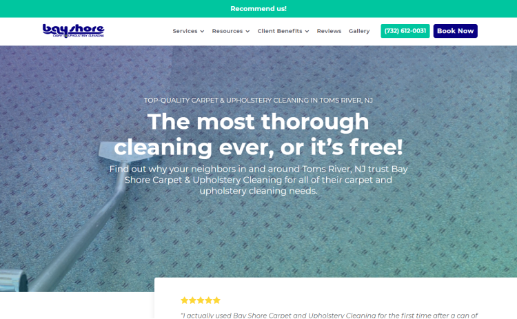 Best designed website for rug Cleaning