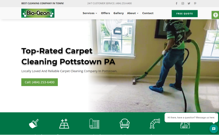 Bio- Clean carpet website