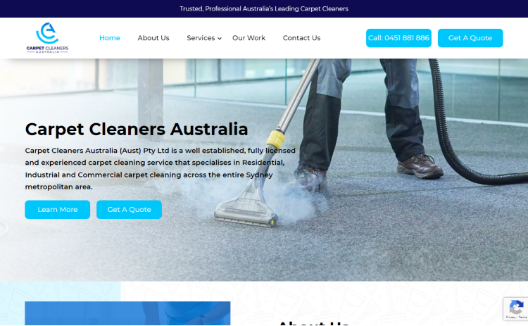 Inspiration website from Carpet Cleaners Australia