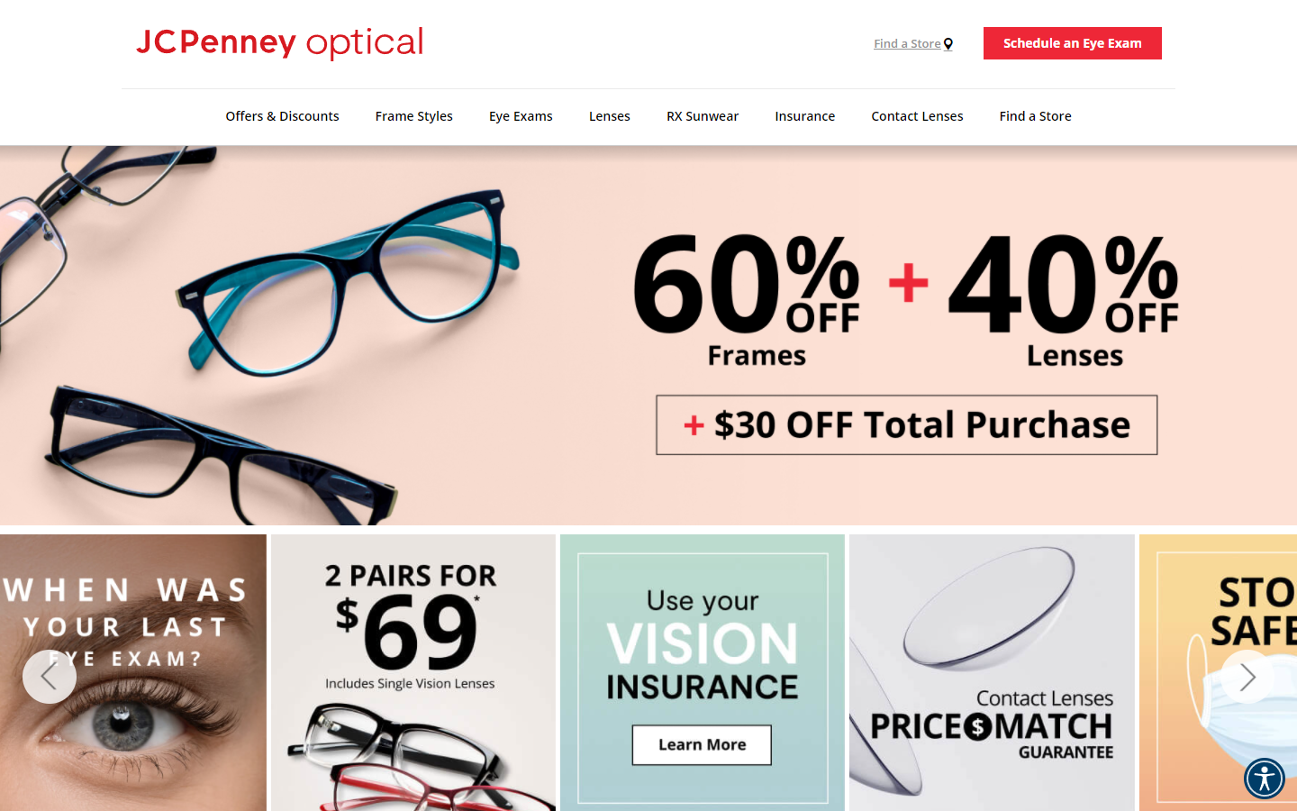 optometry website design inspiration