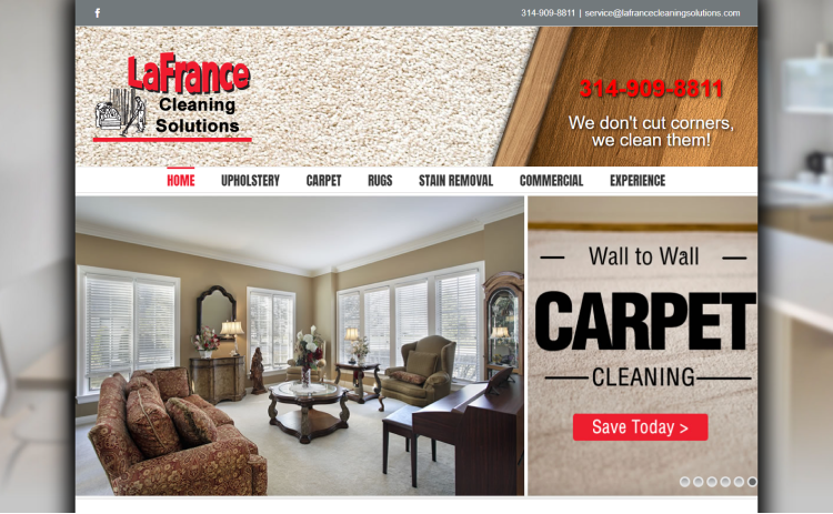 LaFrance Cleaning Solutions Carpet site