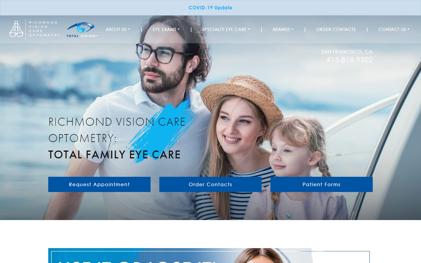top optometrist website design