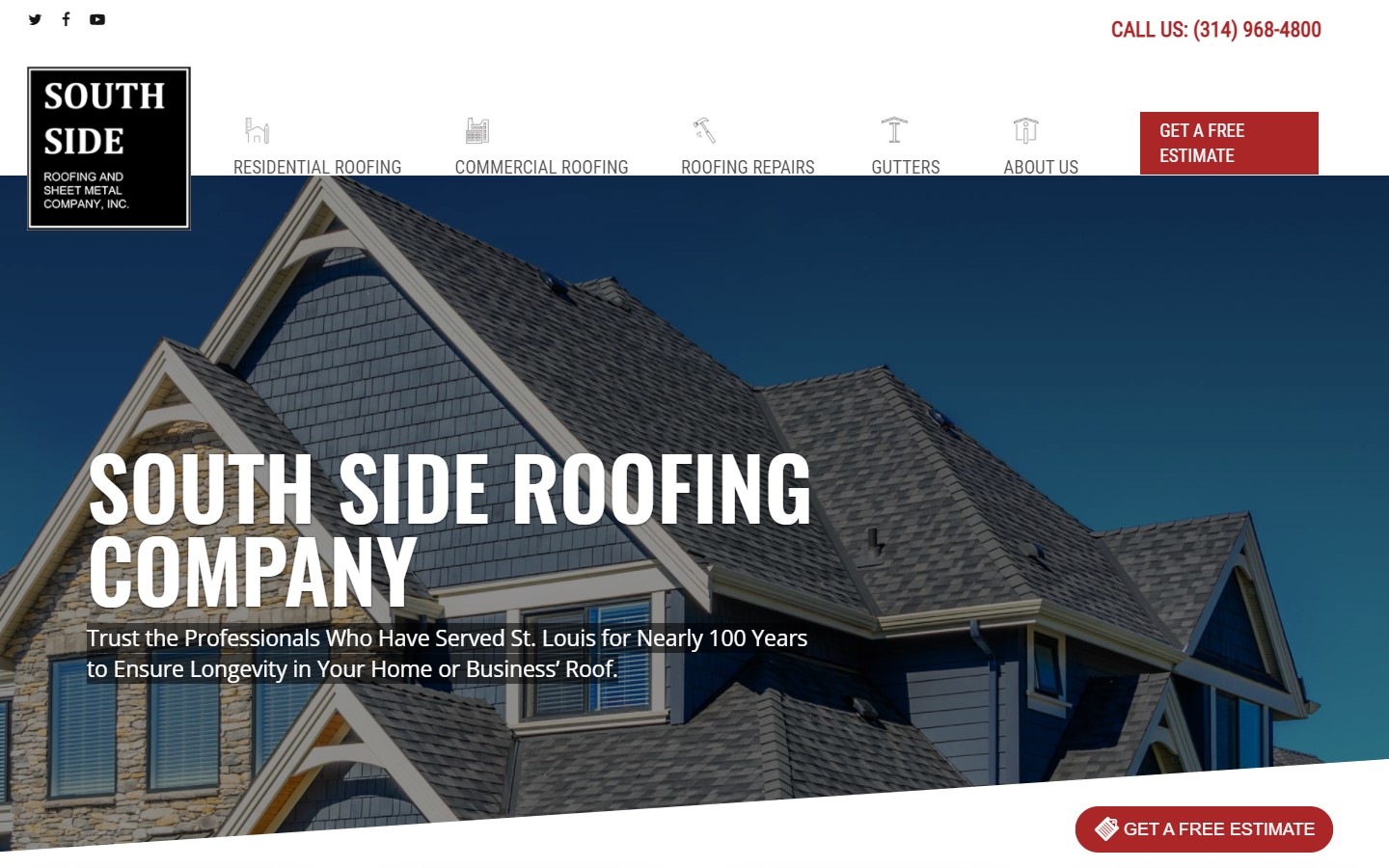 best roofer web sites