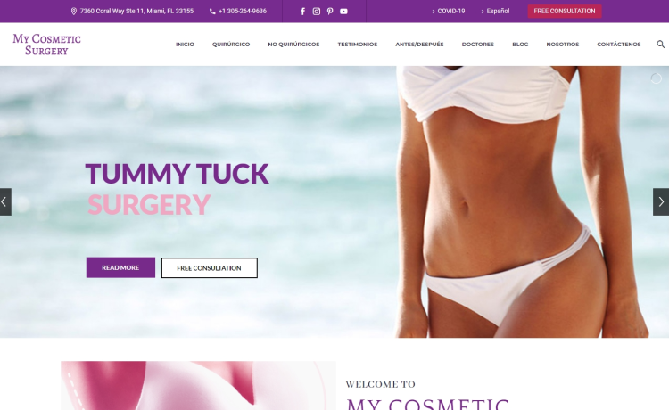 Beautiful Websites for Plastic Surgery