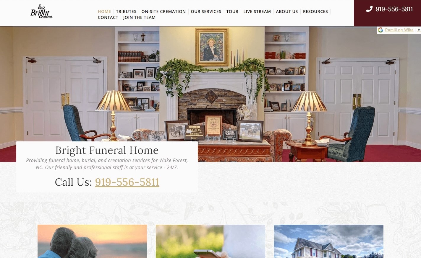 Top Funeral Webpage