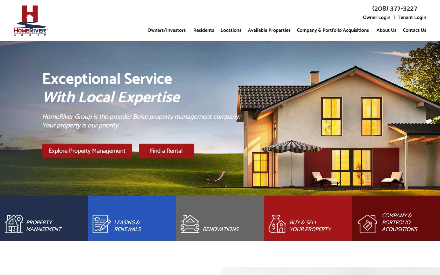 property management solutions web design
