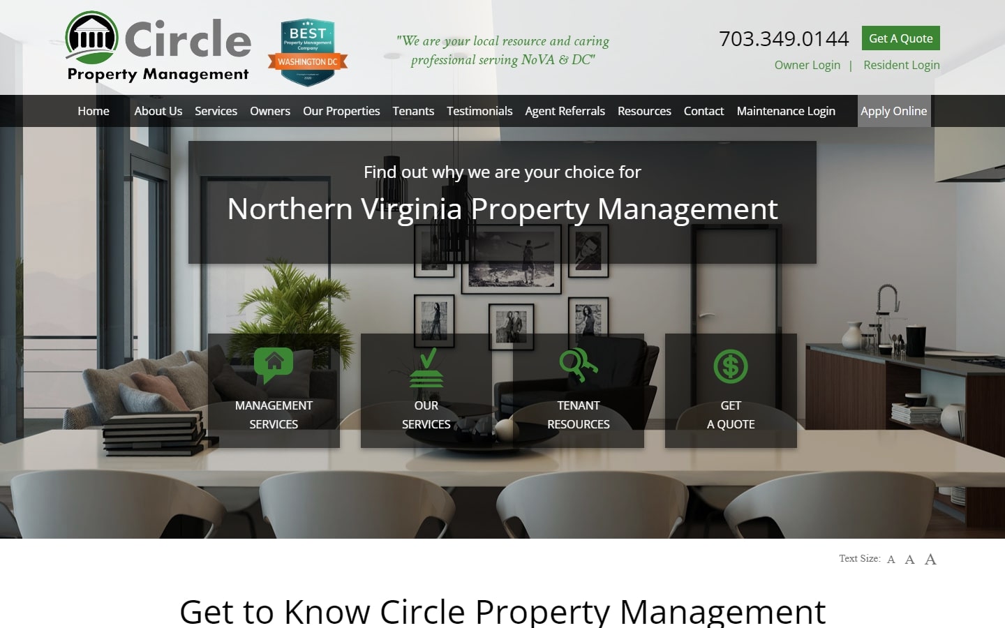 Design for Management Property Websites