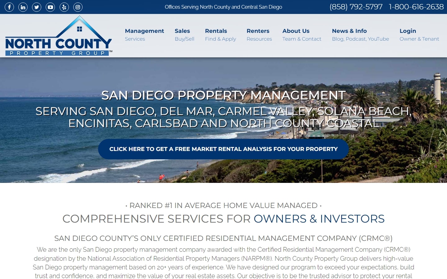 Property Management web sites design
