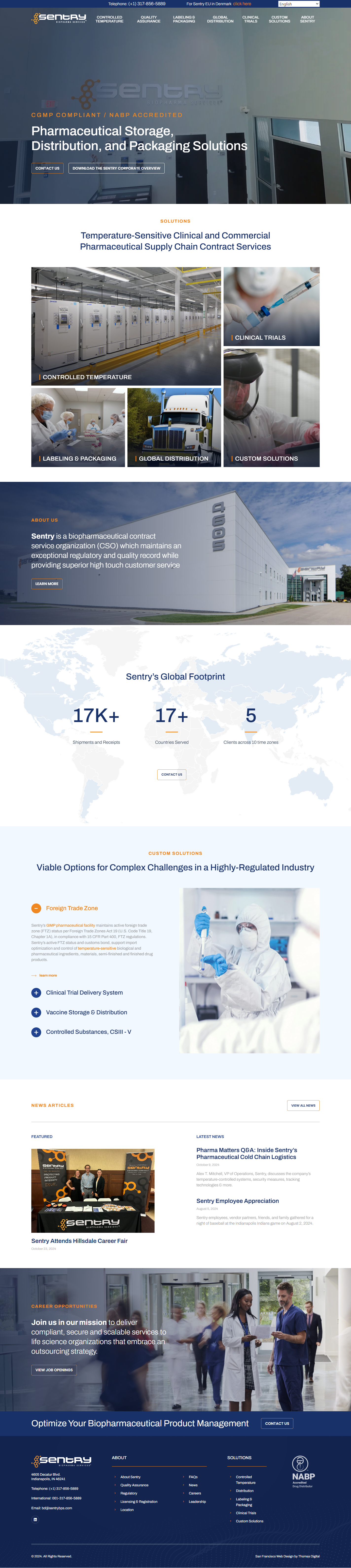 Sentry BioPharma Services Inc.