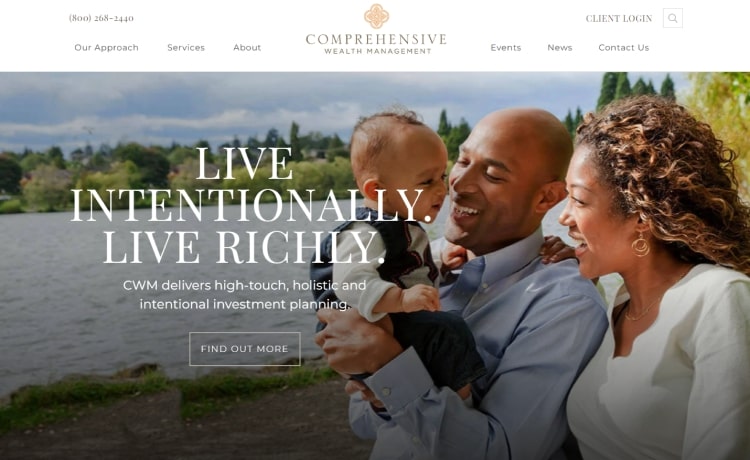 professional and reliable website offering comprehensive wealth mgmt services