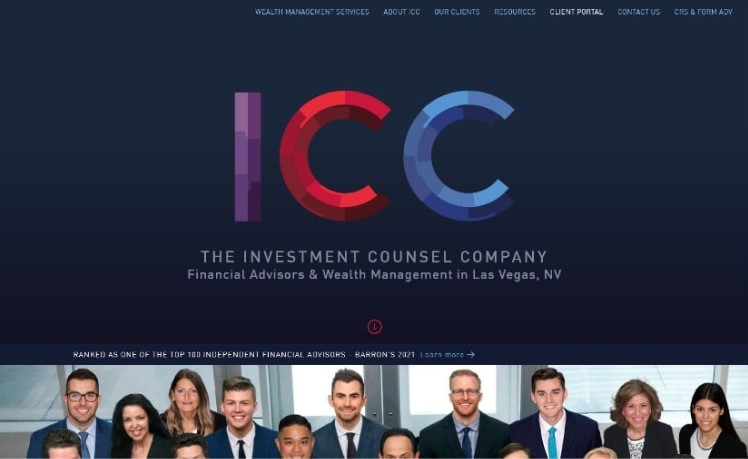 professional and dynamic website for financial services